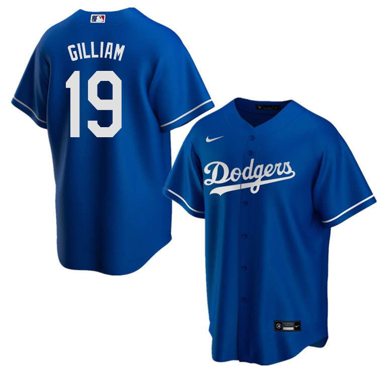 Nike Men #19 Jim Gilliam Los Angeles Dodgers Baseball Jerseys Sale-Blue